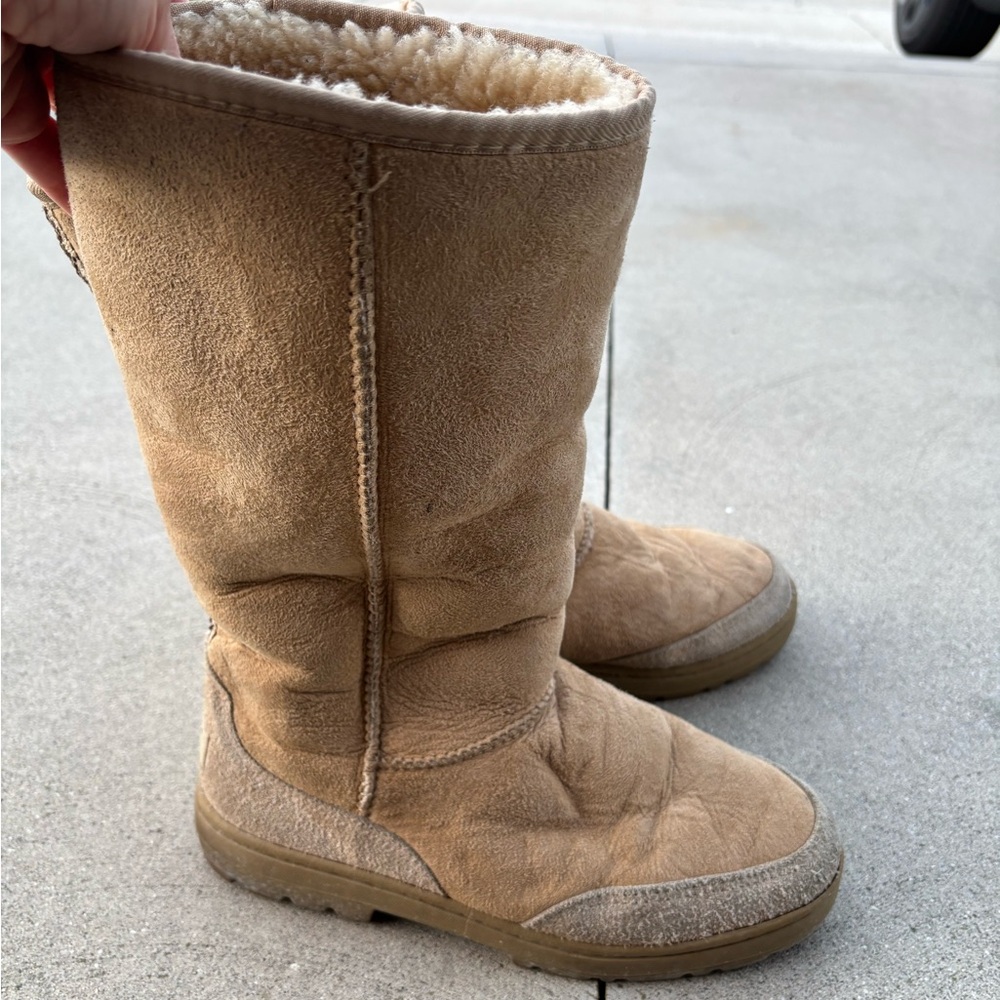 Tall Ugg Boots with Rubber Soles